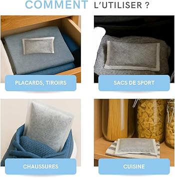 Sachets Purificateurs d’Air au Charbon Actif – Anti-Odeur Naturel