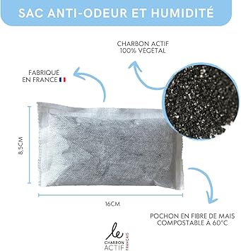 Sachets Purificateurs d’Air au Charbon Actif – Anti-Odeur Naturel